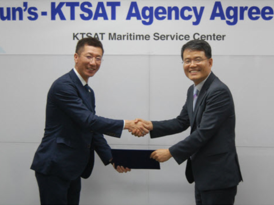 KT SAT enters Japanese Maritime VSAT market - Signed partnership agreement with Hun’s Corporation.